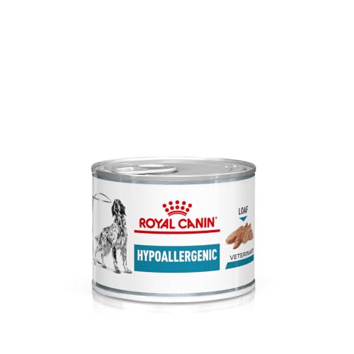 Royal Canin Veterinary Hypoallergenic Mousse | 12 x 200 g | Diät-Alleinfuttermittel für ausgewachsene Hunde | Mit hydrolysiertem Protein | Zur Unterstützung der Hautbarriere Royal Canin Veterinary Hypoallergenic Mousse | 12 x 200 g | Diät-Alleinfuttermittel für ausgewachsene Hunde | Mit hydrolysiertem Protein | Zur Unterstützung der Hautbarriere von ROYAL CANIN