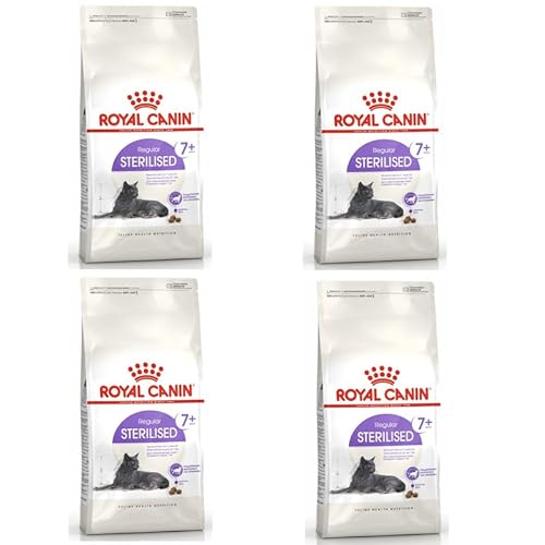 ROYAL CANIN Regular STERILISED 7+ | 4er Pack | 4 x 400 g | Alleinfuttermittel für kastrierte Katzen | Kann dazu beitragen die Nieren- und Harnwegsfunktion zu unterstützen ROYAL CANIN Regular STERILISED 7+ | 4er Pack | 4 x 400 g | Alleinfuttermittel für kastrierte Katzen | Kann dazu beitragen die Nieren- und Harnwegsfunktion zu unterstützen von ROYAL CANIN