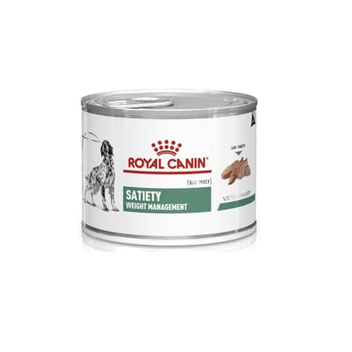 Royal Canin Veterinary Satiety Weight Management | 12 x 195 g | Diätalleinfuttermittel für adulte Hunde | Kann zur Verringerung von Übergewicht beitragen | Hoher Proteingehalt von Royal Canin