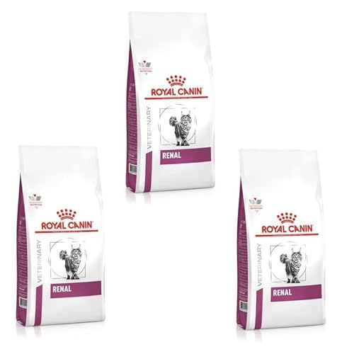 Royal Canin Veterinary Renal | 3er Pack | 3 x 400 g | Diät-Alleinfuttermittel für ausgewachsene Katzen | Zur Unterstützung bei Nierenproblemen | Mit niedrigem Phosphorgehalt von ROYAL CANIN