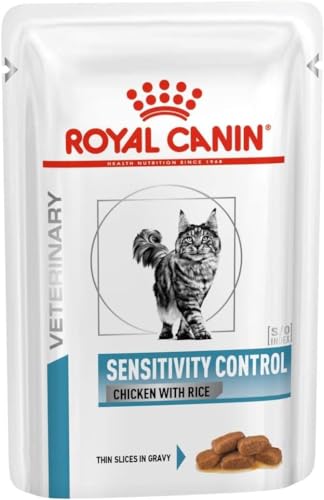 Royal Canin Veterinary Sensitivity Control | 12 x 85 g | Diät-Alleinfuttermittel für ausgewachsene Katzen | Zur Minderung von Nährstoffintoleranzerscheinungen | Stückchen in Soße Royal Canin Veterinary Sensitivity Control | 12 x 85 g | Diät-Alleinfuttermittel für ausgewachsene Katzen | Zur Minderung von Nährstoffintoleranzerscheinungen | Stückchen in Soße von ROYAL CANIN