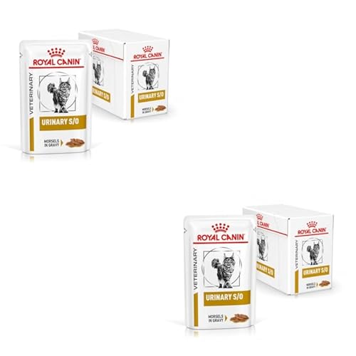 Royal Canin Veterinary Urinary S/O Häppchen in Soße | Doppelpack | 2 x 12 x 85 g | Diät-Alleinfuttermittel für Katzen | Zur Auflösung von Struvitsteinen | Niedriger RSS-Wert Royal Canin Veterinary Urinary S/O Häppchen in Soße | Doppelpack | 2 x 12 x 85 g | Diät-Alleinfuttermittel für Katzen | Zur Auflösung von Struvitsteinen | Niedriger RSS-Wert von ROYAL CANIN