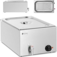 Bain Marie Speisenwärmer 640 w Lochpfanne gn 1/1 mit Deckel 30 - 80 °c 20 l von ROYAL CATERING