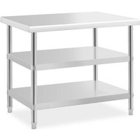 Royal Catering - Edelstahltisch Arbeitstisch Küche 100 x 70 x 5 cm 2 Ablagen verstellbare Füße Royal Catering - Edelstahltisch Arbeitstisch Küche 100 x 70 x 5 cm 2 Ablagen verstellbare Füße von ROYAL CATERING