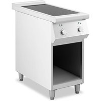 Induktionsherd Standherd 8500 w 2 Kochfelder bis 260 °c Edelstahl von ROYAL CATERING