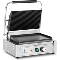 Royal Catering - Kontaktgrill Elektrogrill Elektrogriller geriffelt, glatt 2.200 w von ROYAL CATERING