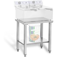 Massives Untergestell Für Doppel Fritteuse 62X42cm Edelstahl 150 Kg Belastbar von ROYAL CATERING