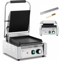 Royal Catering - Doppel-Kontaktgrill Elektrogrill Elektrogriller geriffelt, flach 1.800 w von ROYAL CATERING
