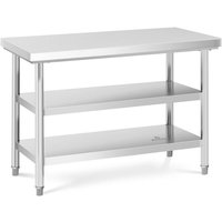 Royal Catering - Edelstahl Arbeitstisch Edelstahltisch Zerlegetisch 3 Ebenen 120 x 60 cm 600 kg Royal Catering - Edelstahl Arbeitstisch Edelstahltisch Zerlegetisch 3 Ebenen 120 x 60 cm 600 kg von ROYAL CATERING