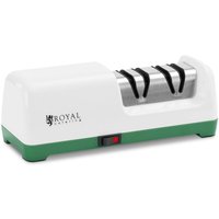 Royal Catering - Elektrischer Diamant-Messerschärfer Profi-Messerschleifer 2 Stufen 20° Weiß von ROYAL CATERING