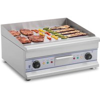 Elektro Grillplatte Griddleplatte Griddle Bräter Grill 60cm Glatt 2 x 3200 w Neu von ROYAL CATERING