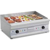 Elektro Grillplatte Griddleplatte Griddle Bräter Grill 75 cm Glatt 2 x 3200 w von ROYAL CATERING