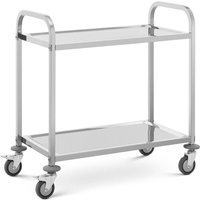 Servierwagen Küchenwagen Küchenrollwagen Lenkrollen Edelstahl 2 Ebenen 72 kg Servierwagen Küchenwagen Küchenrollwagen Lenkrollen Edelstahl 2 Ebenen 72 kg von ROYAL CATERING