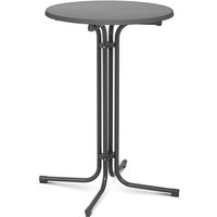 Tisch, runder, hoher, klappbarer Stehtisch, Durchm. 70 cm hoch 110 cm grau von ROYAL CATERING