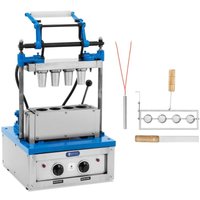 Waffeleisen für Eiswaffeln 100 - 120 Waffeln/h ø 55 x 70 mm 2400 w von ROYAL CATERING