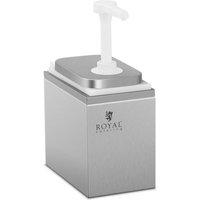 Royal Catering - Saucenspender Pumpspender Senfspender Dosierspender Edelstahl 1 Pumpe - 2 l von ROYAL CATERING