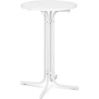 Royal Catering - Stehtisch klappbar Bistrotisch Bistro Tisch Bartisch Gastro rund ø 70 cm weiß von ROYAL CATERING