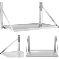 Royal Catering - Wandbord klappbar 40 kg Wandregal 80 x 45 cm Edelstahl Küchenregal Gastro Royal Catering - Wandbord klappbar 40 kg Wandregal 80 x 45 cm Edelstahl Küchenregal Gastro von ROYAL CATERING