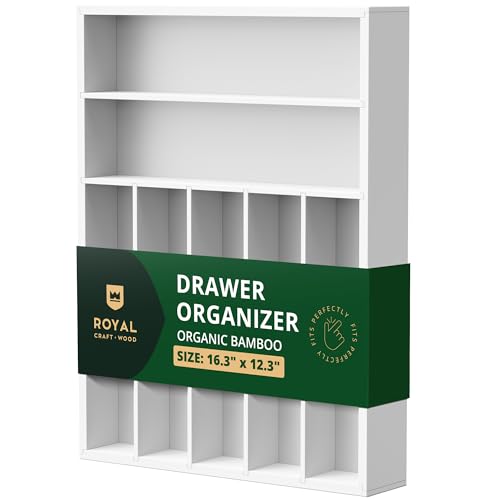 ROYAL CRAFT WOOD Schubladeneinsatz für Besteck, Bambus, 43,2 x 33 cm, Weiß ROYAL CRAFT WOOD Schubladeneinsatz für Besteck, Bambus, 43,2 x 33 cm, Weiß von ROYAL CRAFT WOOD