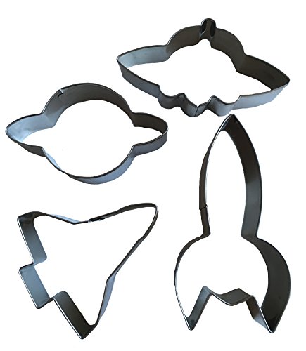 4er Set Edelstahl UFO Weltraum Planet Rakete Ausstecher Plätzchenform Aliens Raumschiff Keksform Plätzchenaustecher Keksausstecher Keks Backen Stempel von ROYAL HOUSEWARE 4er Set Edelstahl UFO Weltraum Planet Rakete Ausstecher Plätzchenform Aliens Raumschiff Keksform Plätzchenaustecher Keksausstecher Keks Backen Stempel von ROYAL HOUSEWARE von ROYAL HOUSEWARE