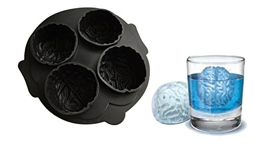 Halloween Gehirn Silikonform Backform Schokoladenform Pralinenform Cupcake Keks Kuchen Basteln Backen Dracula Verzieren Grusel Geister Formen Eiswürfelform von ROYAL HOUSEWARE von ROYAL HOUSEWARE