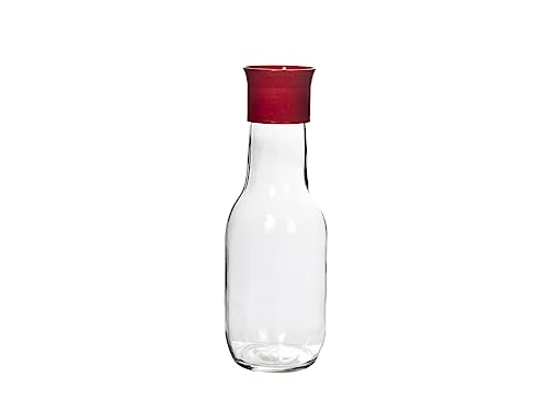 Royal Norfolk Krug aus transparentem Glas mit Deckel aus farbigem Kunststoff, 1000 cc, 27 cm von ROYAL NORFOLK
