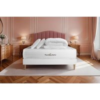Komplettpaket Bett - Matratze 160x200 cm + Boxspringbett (Monoblock) + 2 Kopfkissen + Bettdecke - Buckingham von ROYAL PALACE BEDDING