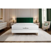 Lancaster Matratze 150x200cm + Bettgestell mit Lattenrost, Härtegrad 4 , Taschenfedern und Memory-Schaum , Höhe : 22 cm von ROYAL PALACE BEDDING
