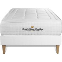 Matratze Balmoral 90 x 200 cm + Bettgestell mit lattenrost , Härtegrad 4 , Memory-Schaum , Höhe : 24 cm von ROYAL PALACE BEDDING