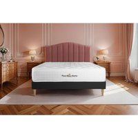 Matratze Buckingham 140 x 200 cm + Bettgestell mit lattenrost , Härtegrad 2 , Memory-Schaum , Höhe : 30 von ROYAL PALACE BEDDING