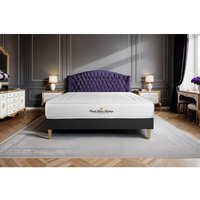 Matratze Nottingham 120 x 190 cm + Bettgestell mit lattenrost , Härtegrad 4 , Memory-Schaum , Höhe : 20 cm von ROYAL PALACE BEDDING