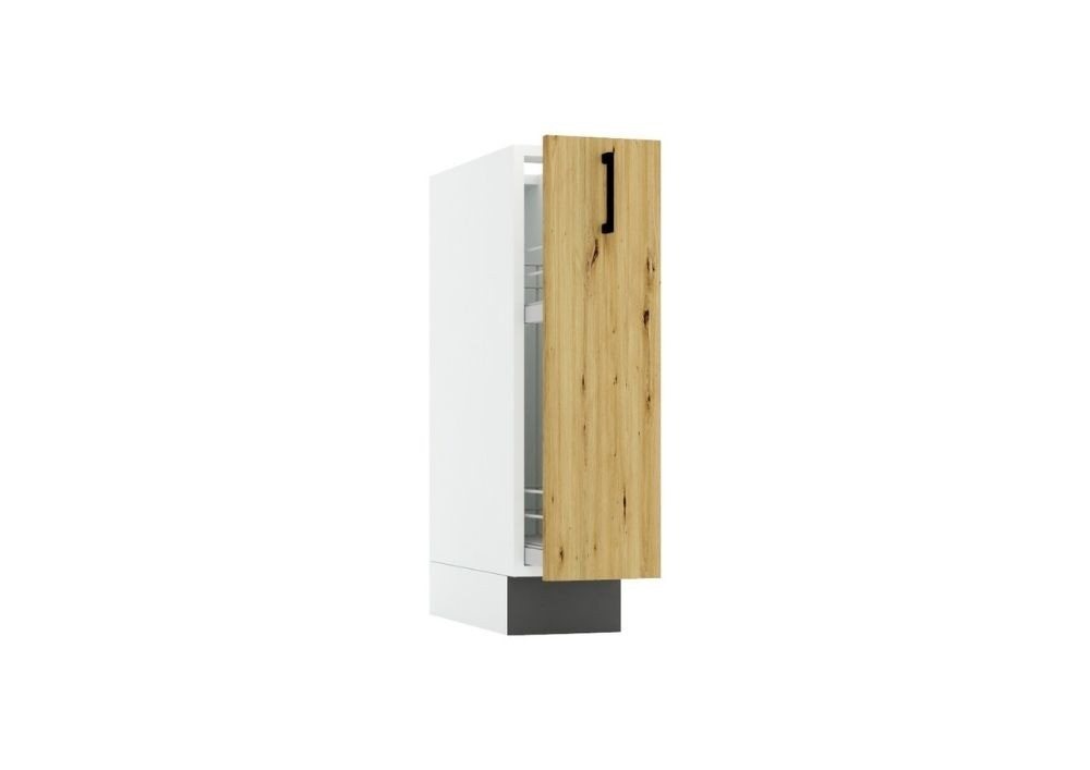 ROYAL24_MARKT Apothekerschrank - CLARA - Versteckter Stauraum mit Stil (Küchen Apothekerschrank, 1-St., Premium - CLARA D20 CARGO) Edles Design - Top Material - Hochwertig von ROYAL24_MARKT