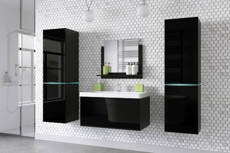 ROYAL24_MARKT Badmöbel-Set - Eine Reise durch die elegante Welt inspirierender Designs, (Komplett Set, 6-St., ALIUS 31), Trendige Möbe - Aktuelles Design. von ROYAL24_MARKT