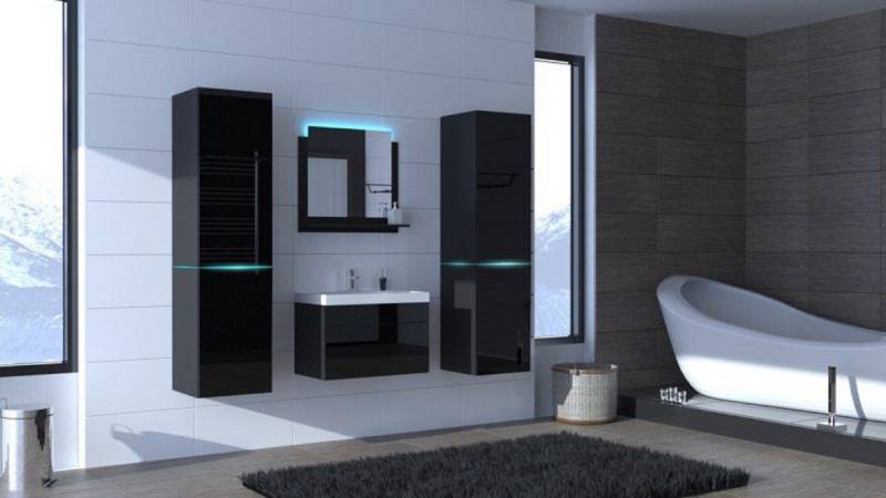 ROYAL24_MARKT Badmöbel-Set - Eine Reise durch die elegante Welt inspirierender Designs, (Komplett Set, 7-St., ALIUS 31), Trendige Möbe - Aktuelles Design. von ROYAL24_MARKT