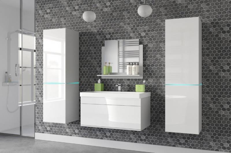 ROYAL24_MARKT Badmöbel-Set - Eine Reise durch die elegante Welt inspirierender Designs, (Komplett Set, 7-St., ALIUS 31), Trendige Möbe - Aktuelles Design. von ROYAL24_MARKT