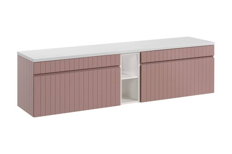 ROYAL24_MARKT Badmöbel-Set - Iconic Rose I - 180 cm 2 Unterschränke & Aufsatzschrank, (Komplett Set, 4-St., Premium - Iconic Rose I), Beste – Elegant – Perfekt von ROYAL24_MARKT