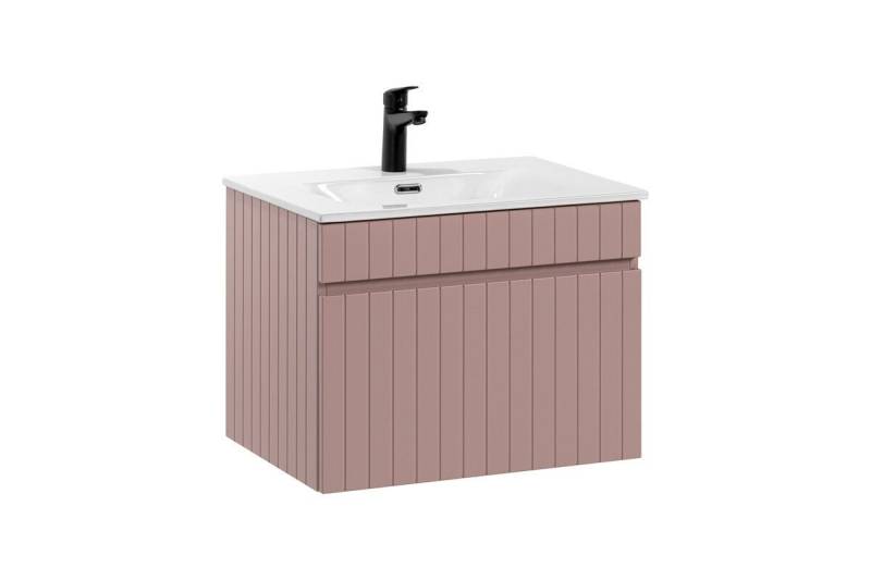 ROYAL24_MARKT Badmöbel-Set - Iconic Rose I - 60 cm mit Waschbecken, (Komplett Set, 2-St., Premium - Iconic Rose I), Top – Zeitlos – Exklusiv von ROYAL24_MARKT