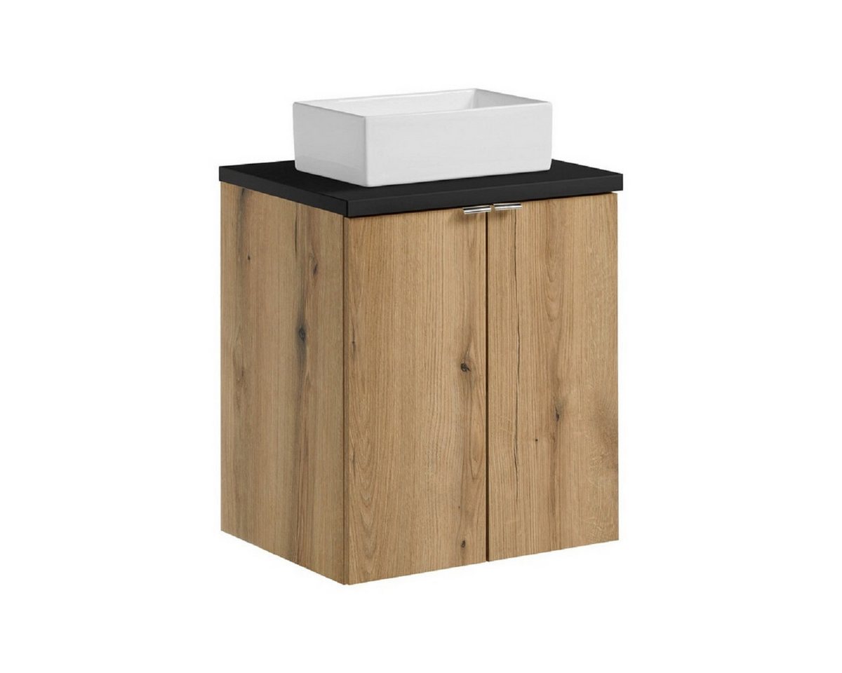 ROYAL24_MARKT Badmöbel-Set - Nova Oak N - Mit Waschbeckenunterschrank (50 cm, 2Türen), (Komplett Set, 3-St., Premium - Nova Oak N), Premium – Schick – Makellos. von ROYAL24_MARKT