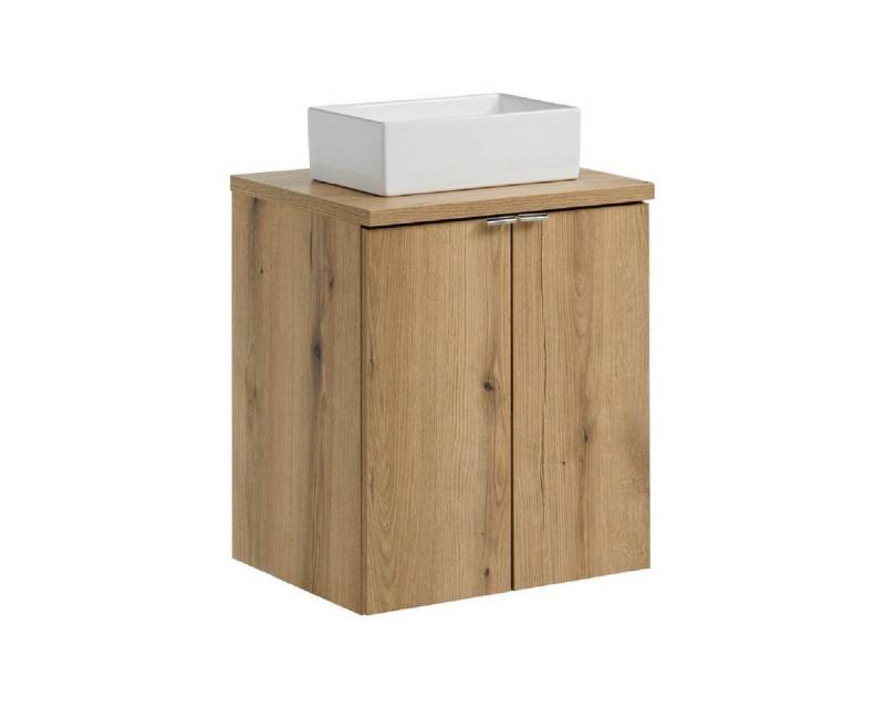 ROYAL24_MARKT Badmöbel-Set - Nova Oak N BM265 - Mit Waschbeckenunterschrank (50 cm, 2Türen), (Komplett Set, 3-St., Premium - Nova Oak N), Premium – Schick – Makellos. von ROYAL24_MARKT