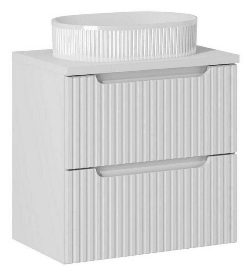 ROYAL24_MARKT Badmöbel-Set - Nova White N - Mit Waschbeckenunterschrank Erhältlich in 2 Größen, (Komplett Set, 3-St., Premium - Nova White N), Modern – Fein – Exzellent. von ROYAL24_MARKT