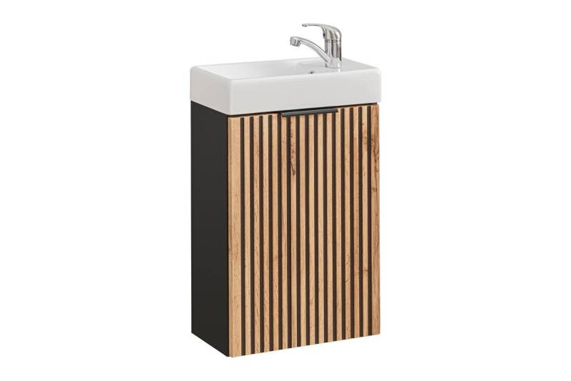 ROYAL24_MARKT Badmöbel-Set - Xilo X - 40 cm mit Waschbecken, (Komplett Set, 2-St., Premium - Xilo X), Hochwertig – Klassisch – Stilvoll von ROYAL24_MARKT