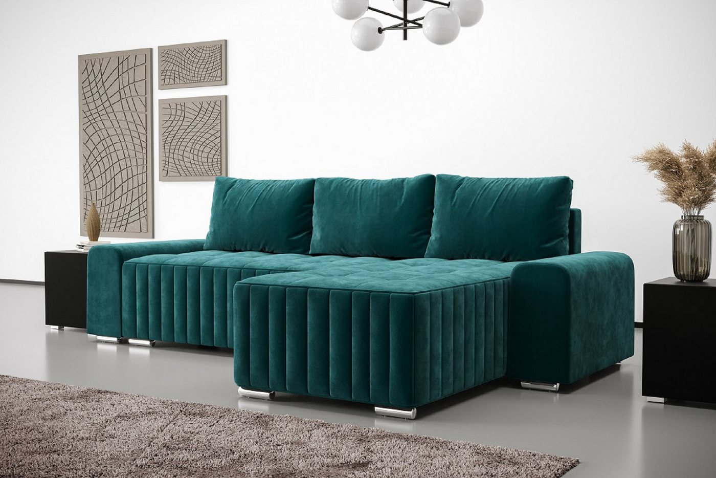 ROYAL24_MARKT Ecksofa - Designs die Ihren Lebensstil widerspiegeln und Ihre Sinne ansprechen, Premium - 2 Teile, Trendige Möbel - Akzente und Stil. von ROYAL24_MARKT