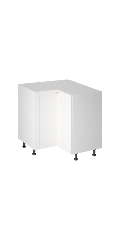 ROYAL24_MARKT Eckunterschrank - Funktionaler Stauraum für ungenutzte Ecken (Eckunterschrank, 1-St., Linea - D90N) Hochwertig - Modern - Exklusiv. von ROYAL24_MARKT