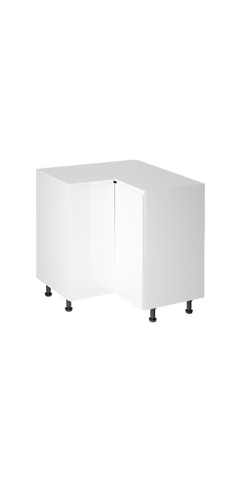 ROYAL24_MARKT Eckunterschrank - Klare Übersicht und stilvoller Stauraum in jeder Ecke. (Eckunterschrank, 1-St., Aspen - D90N) Top Qualität - Modernes Design - Feinste Materialien. von ROYAL24_MARKT