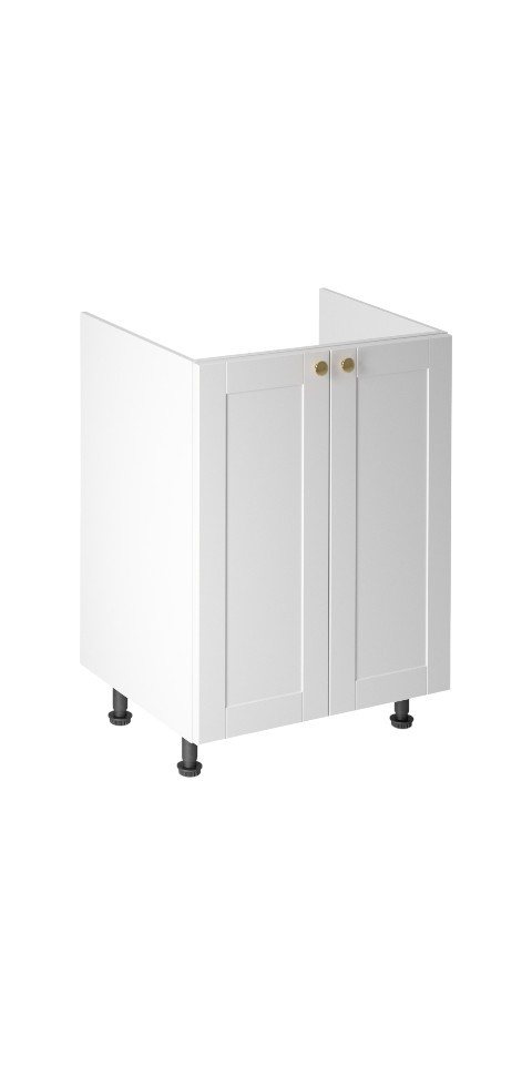 ROYAL24_MARKT Spülenunterschrank - Mit feinen Details zur Verbesserung der Küchenorganisation (Spülenunterschrank, 1-St., Linea - D60Z) Edles Design - Top Material - Hochwertig von ROYAL24_MARKT