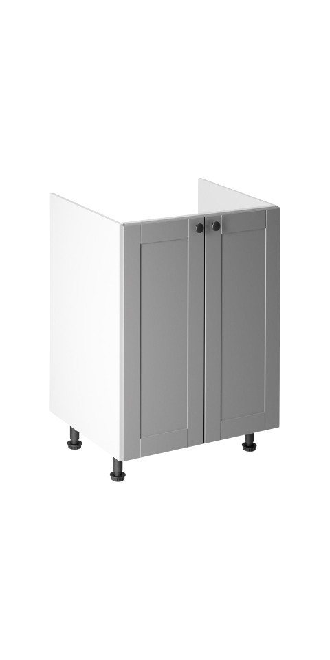 ROYAL24_MARKT Spülenunterschrank - Mit feinen Details zur Verbesserung der Küchenorganisation (Spülenunterschrank, 1-St., Linea - D60Z) Edles Design - Top Material - Hochwertig von ROYAL24_MARKT