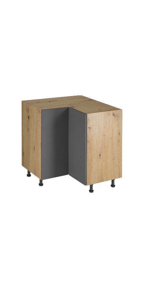 ROYAL24_MARKT Eckunterschrank - Platzsparender Eckunterschrank für jede Küche (Eckunterschrank, 1-St., Premium - Langen) Hochwertig - Modern - Exklusiv. von ROYAL24_MARKT