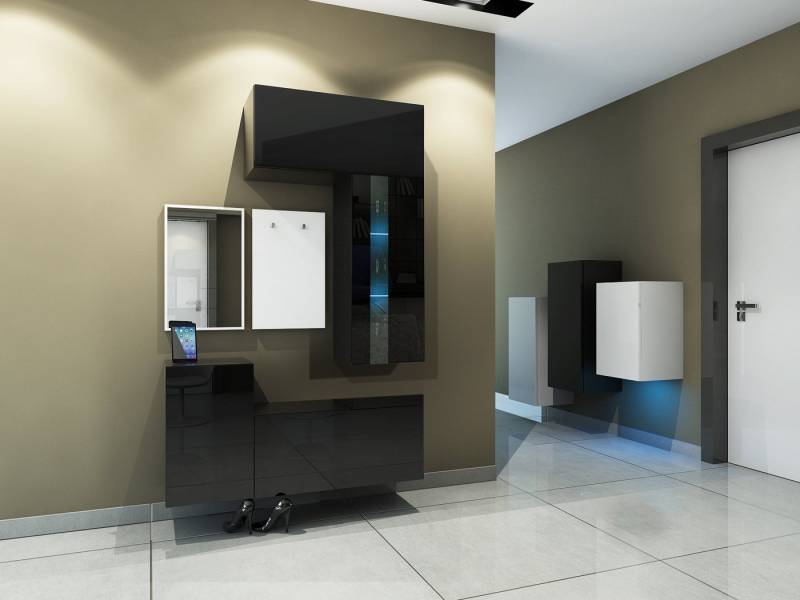 ROYAL24_MARKT Garderobenschrank - Elegante Garderobenlösungen & Zeitgemäße Materialien (Komplett Set, 6-St., Premium - Ledox LX5) Top Design - Neue Features 2024 - Exklusive Eleganz von ROYAL24_MARKT
