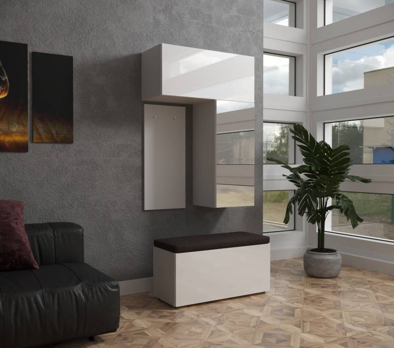 ROYAL24_MARKT Garderobenschrank - Garderobenschranktrends / Hochwertige Materialien (Komplett Set, 4-St., Premium - F12) Hochwertige Verarbeitung - Moderner Stil - Premium-Qualität von ROYAL24_MARKT