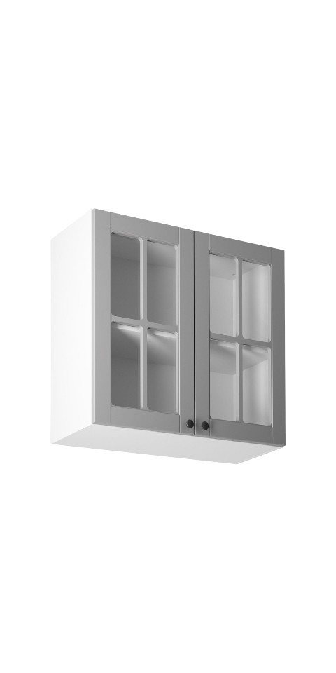 ROYAL24_MARKT Glashängeschrank - Ästhetik und Funktionalität vereint (Küchehängeschrank, 1-St., Linea G80S) Edle Stoffe - Schickes Design - Top Verarbeitung. von ROYAL24_MARKT